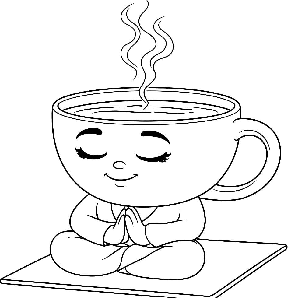 Stampa Ballerina Cappuccina da colorare