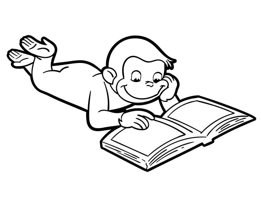 Stampa Curioso come George da colorare