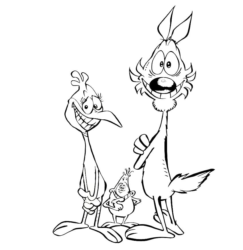 Stampa Lupo Alberto da colorare