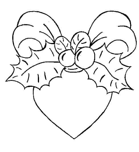 Stampa Pallina di Natale da colorare