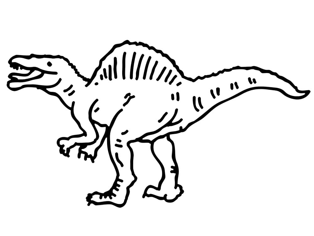 Stampa Spinosauro da colorare