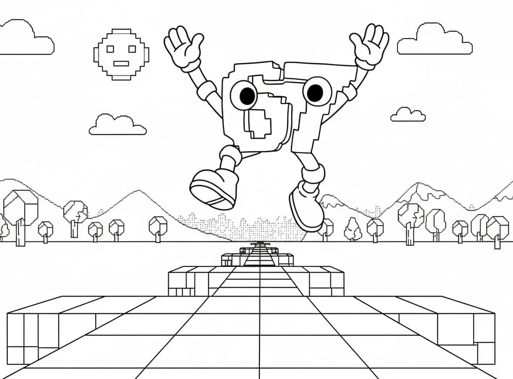 Stampabile 67 Brainrot Omaggio da colorare