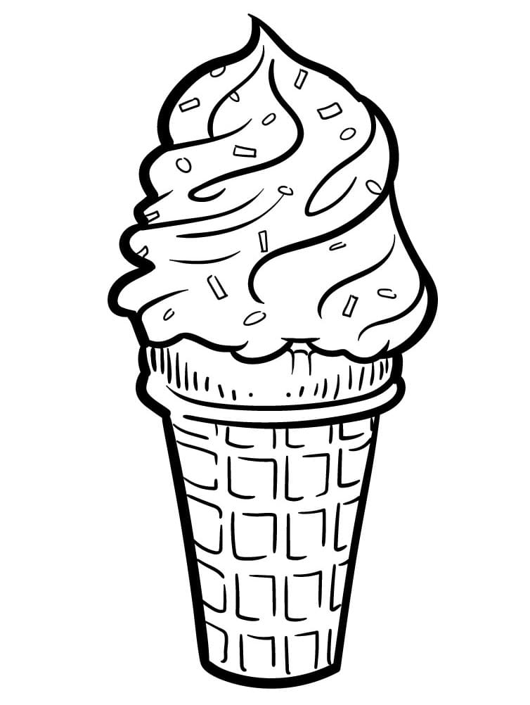 Stampabile Gelato Omaggio da colorare