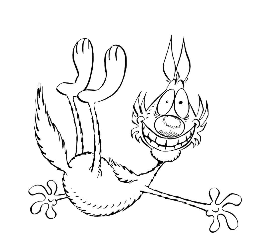 Stampabile Lupo Alberto Omaggio da colorare