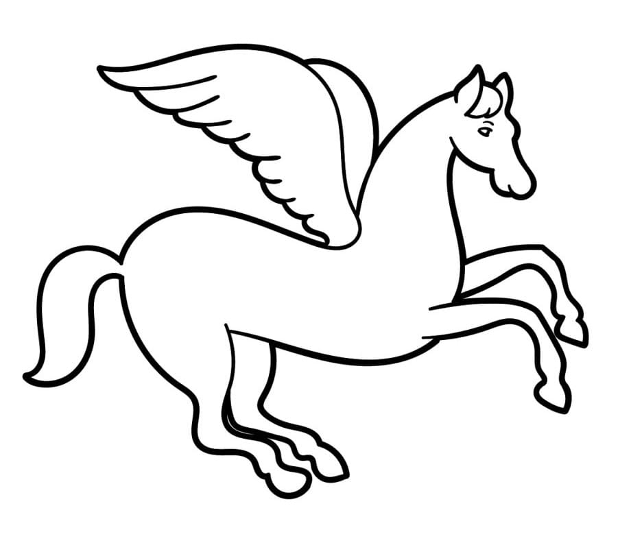 Stampabile Pegaso Omaggio da colorare