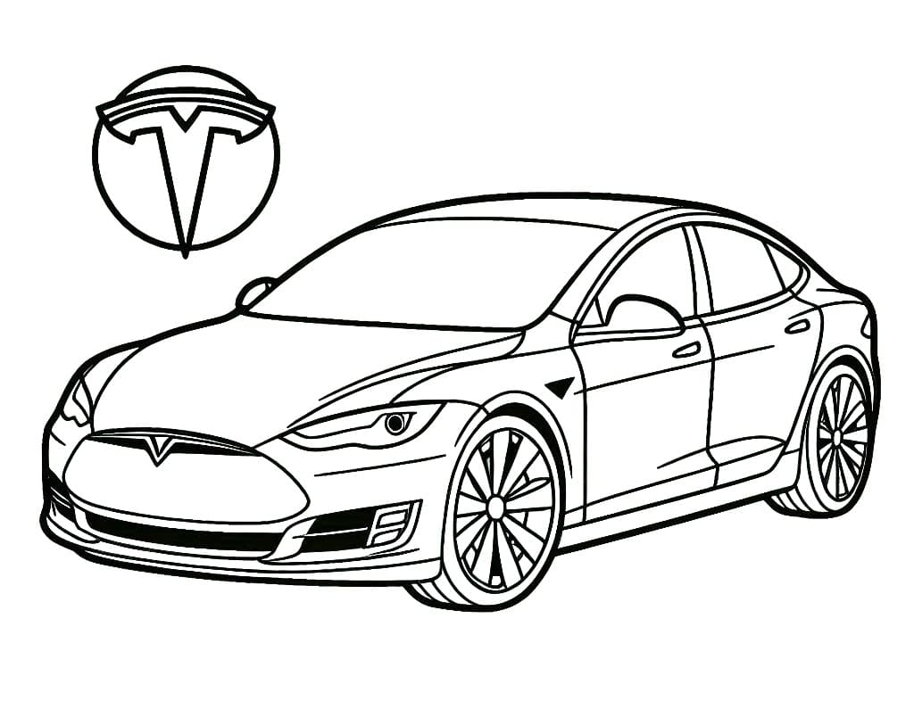 Stampabile Tesla Omaggio da colorare