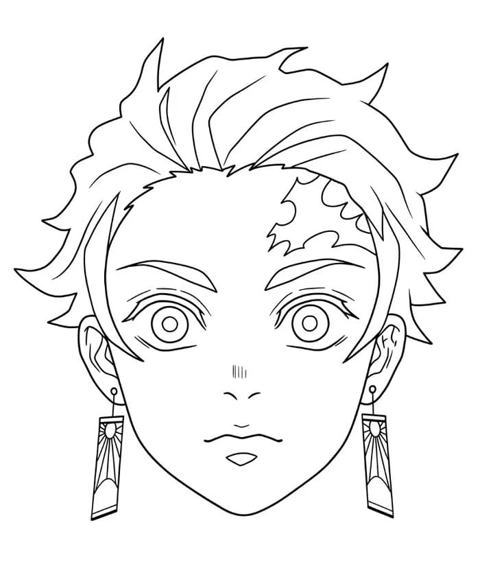 Tanjiro libero da colorare