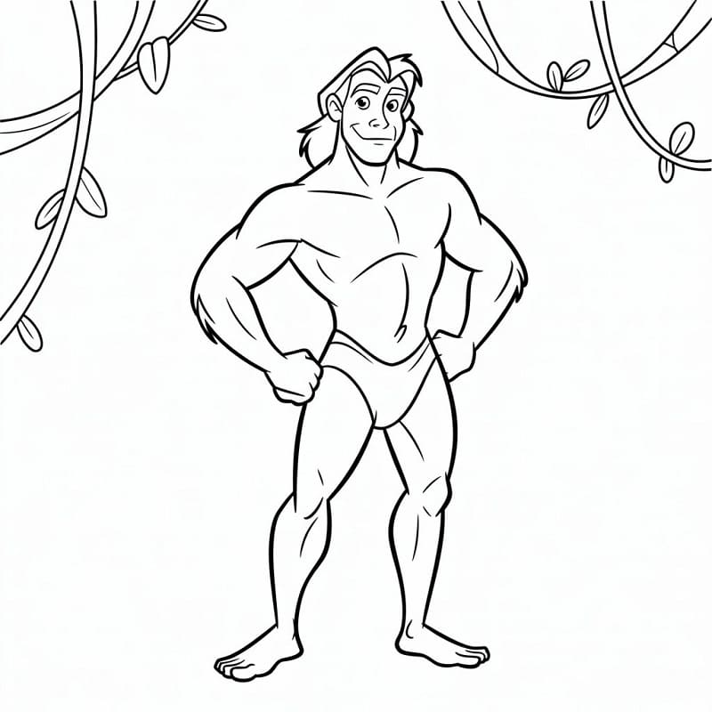 Tarzan Gratuito da colorare