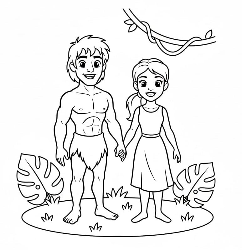 Tarzan da Stampare da colorare