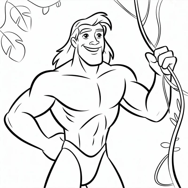 Tarzan di Disney da colorare