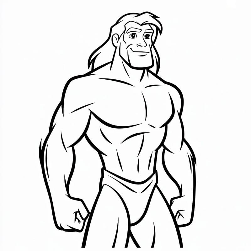 Tarzan in Disney da colorare