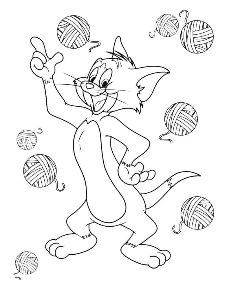 Tom con Jerry da colorare