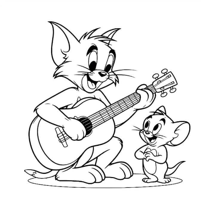Tom e Jerry (4) da colorare