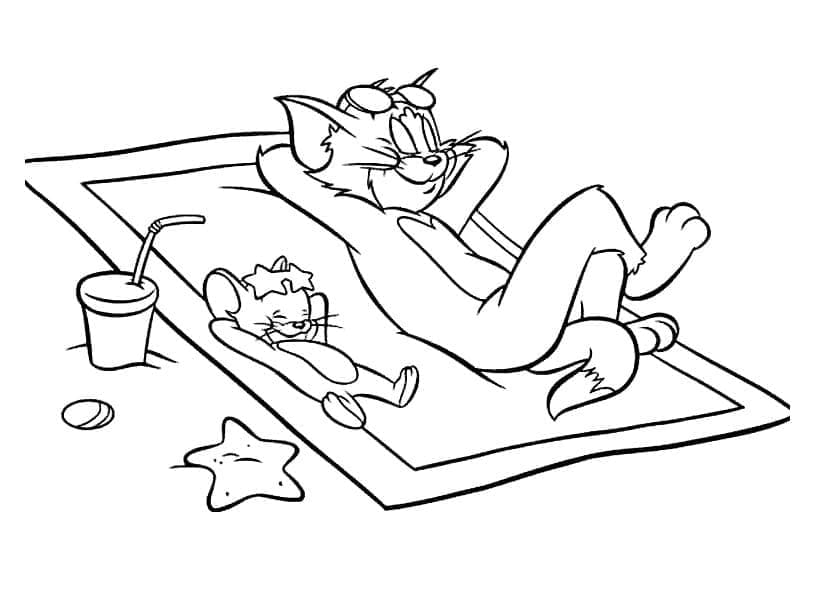 Tom e Jerry (8) da colorare