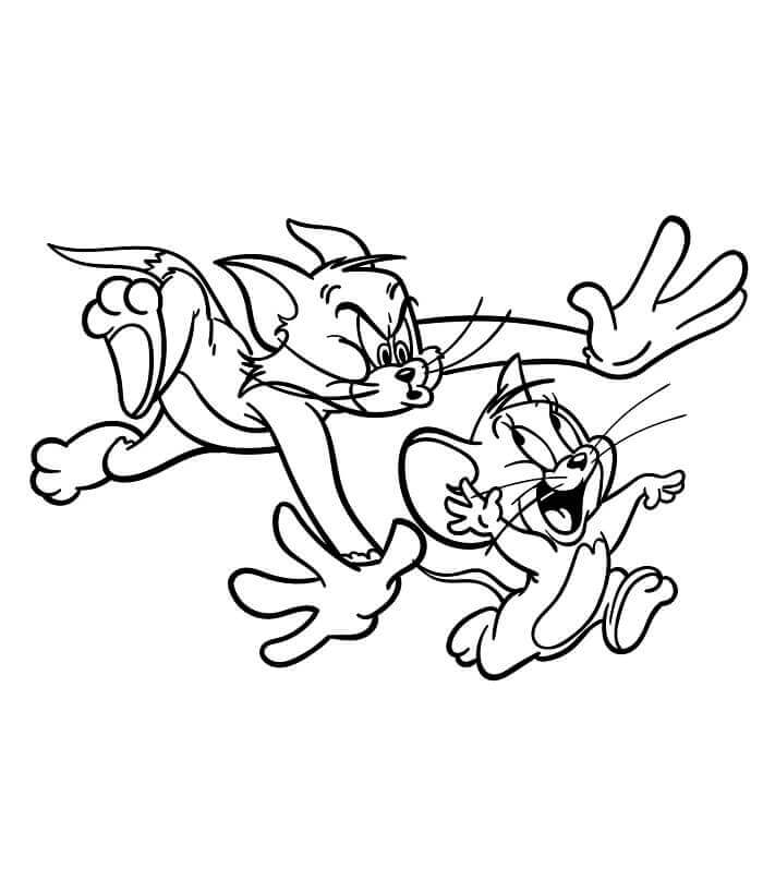 Tom e Jerry Stampabili Gratis da colorare