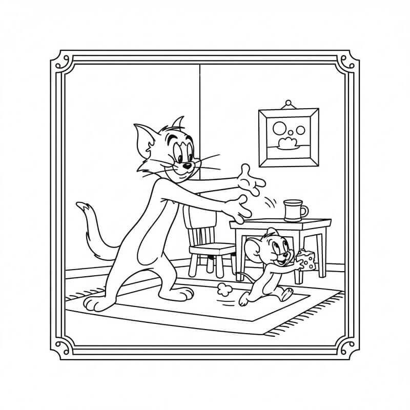 Tom e Jerry a Cartoni da colorare