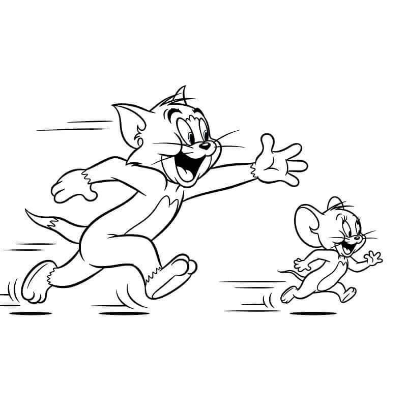 Tom e Jerry per la Stampa da colorare