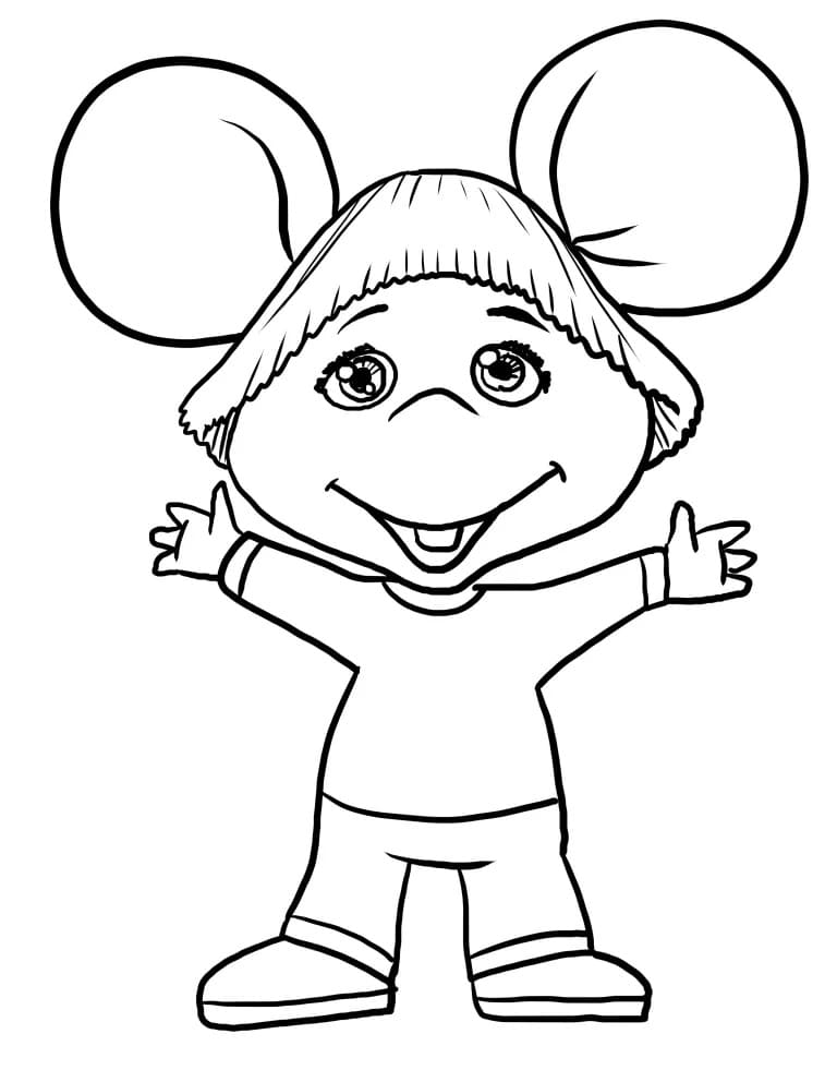 Topo Gigio da stampare da colorare