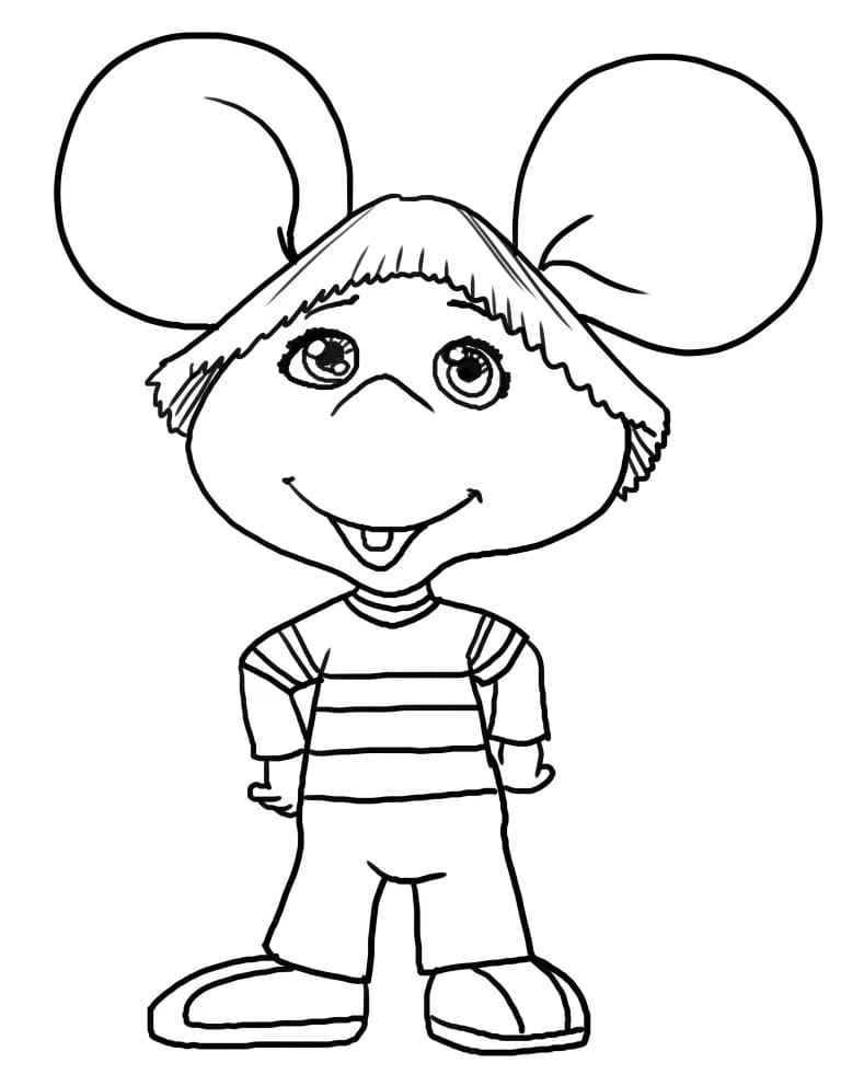 Topo Gigio stampabile gratis da colorare