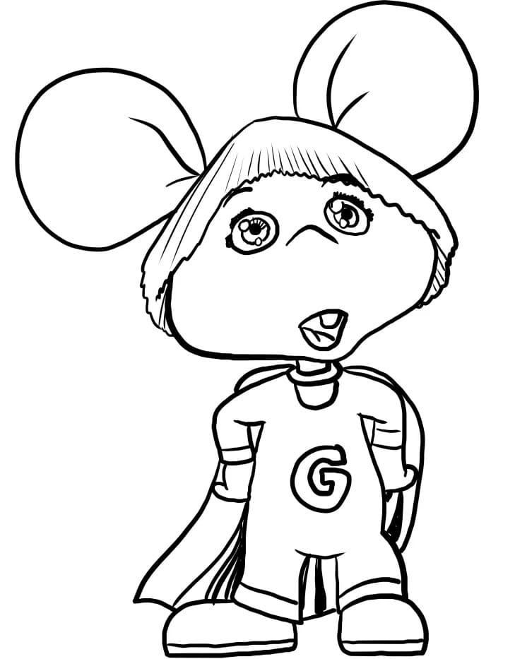 Topo Gigio super carino da colorare