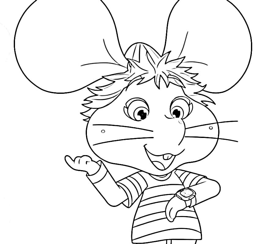 Topo Gigio tenerissimo da colorare