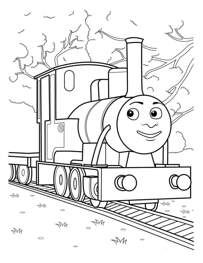 Trenino Thomas Adorabile da colorare
