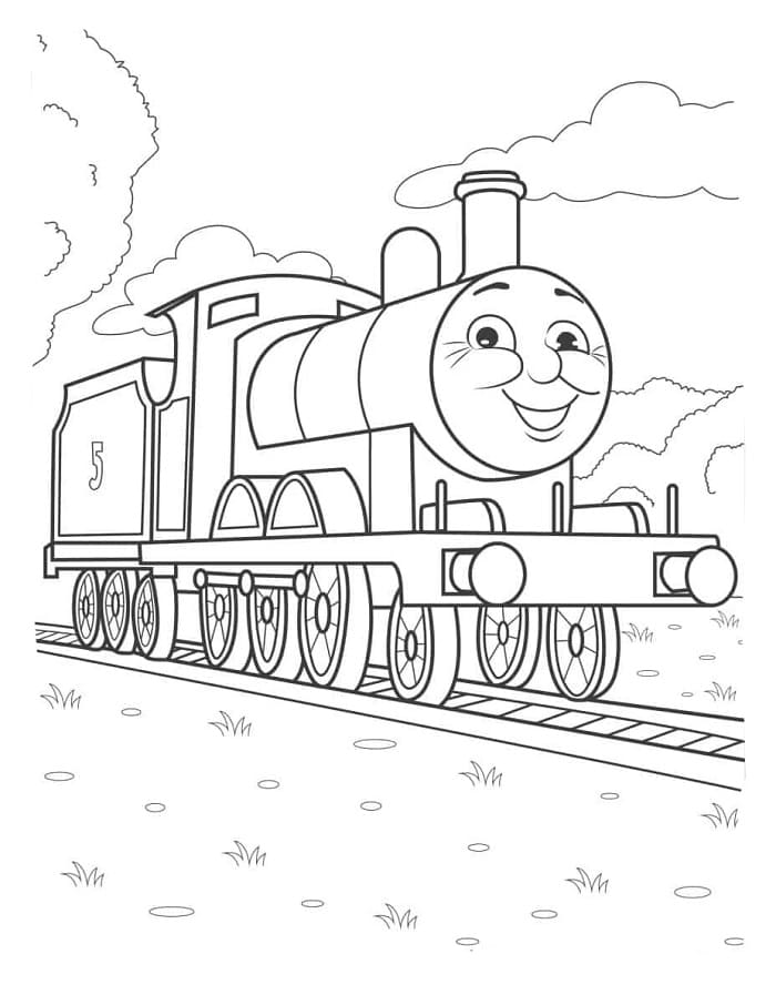 Trenino Thomas Animato da colorare