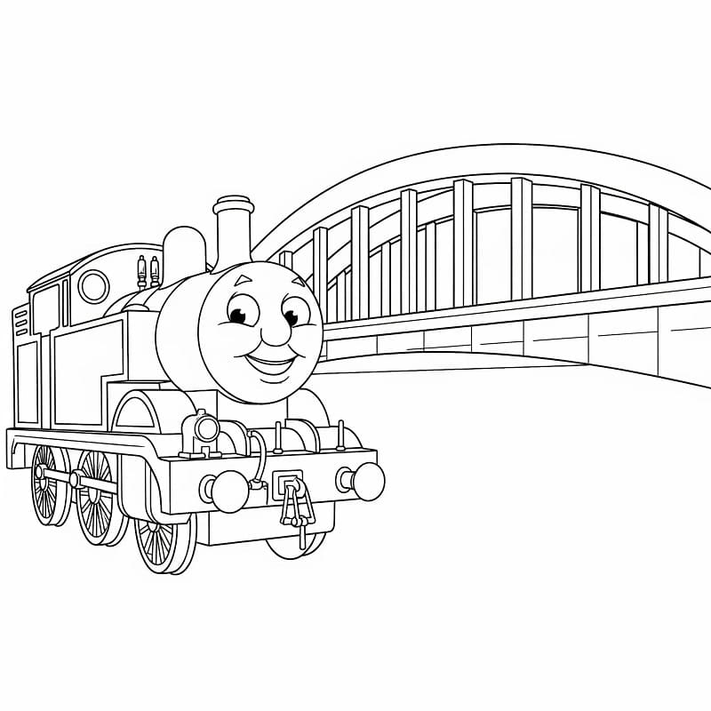 Trenino Thomas Dolcissimo da colorare