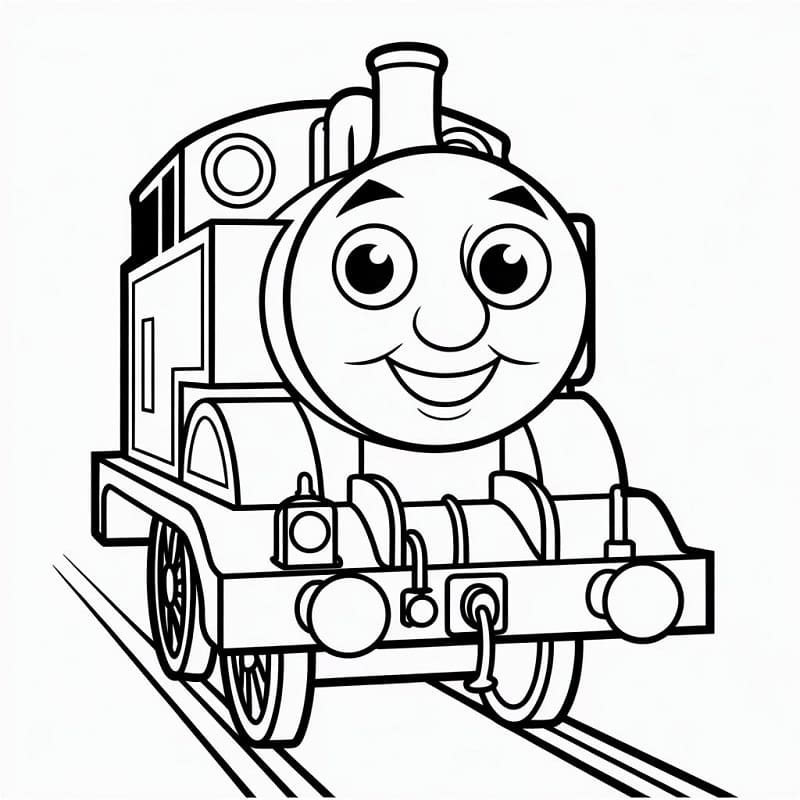Trenino Thomas Gratis per Bambini da colorare
