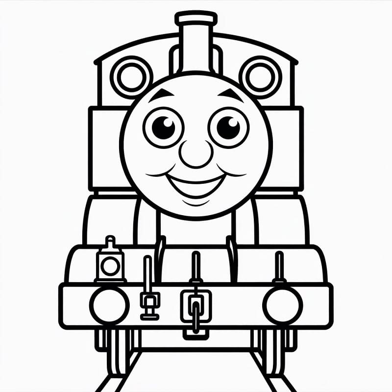Trenino Thomas Stampabile da colorare