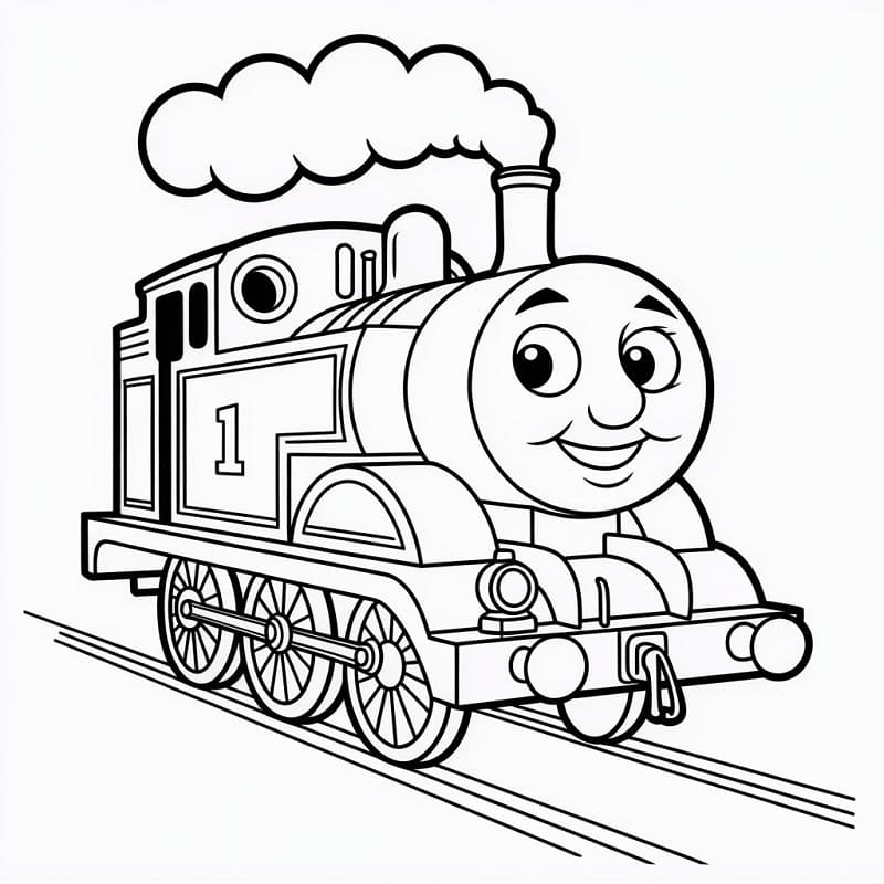 Trenino Thomas da Colorare da colorare