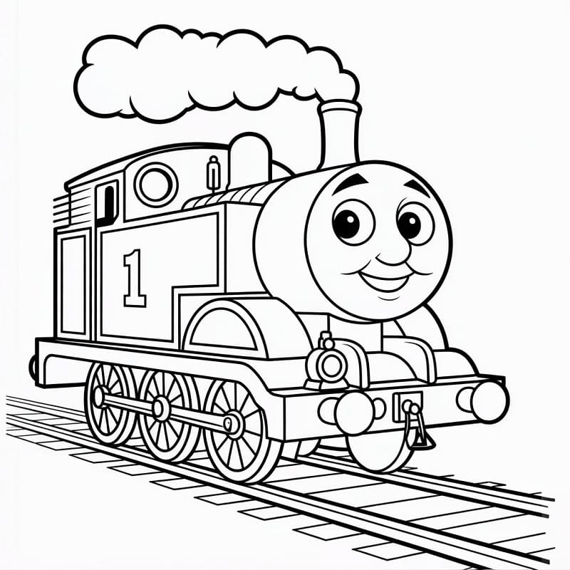 Trenino Thomas per Bimbi da colorare