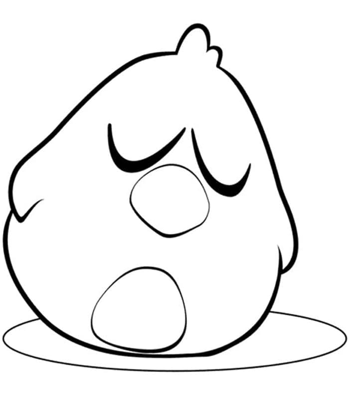 Uccello Sonnolento in Pocoyo da colorare