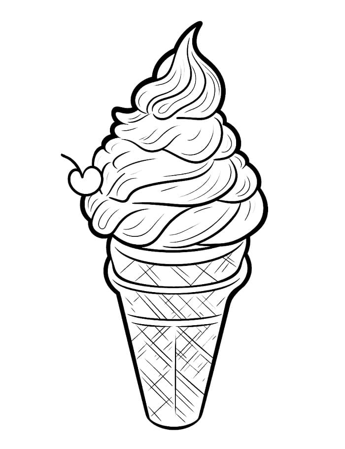 Un Gelato Tenero da colorare