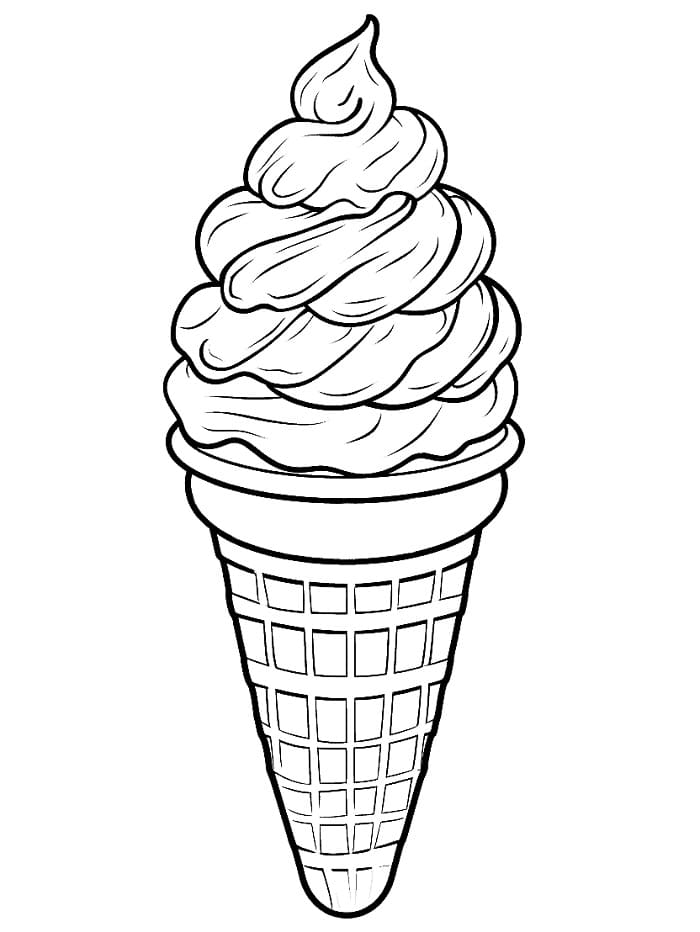 Un Gelato da colorare