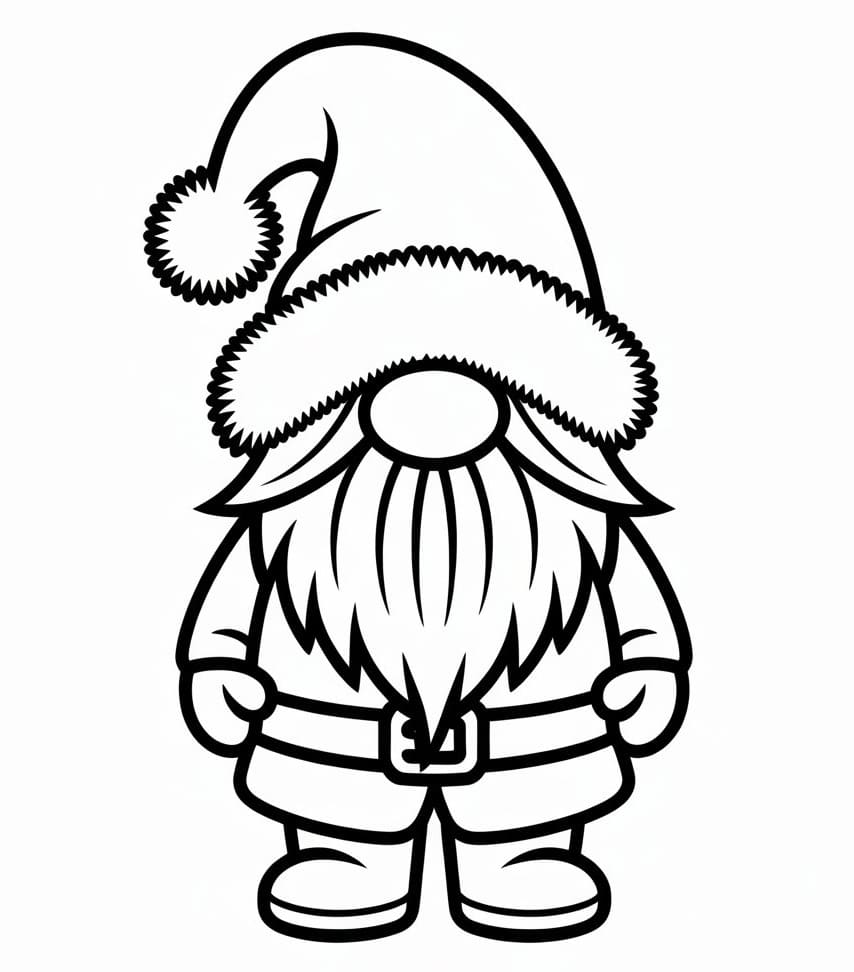 Un Gnomo da colorare