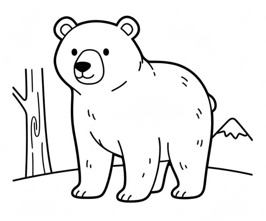Un Orso da colorare