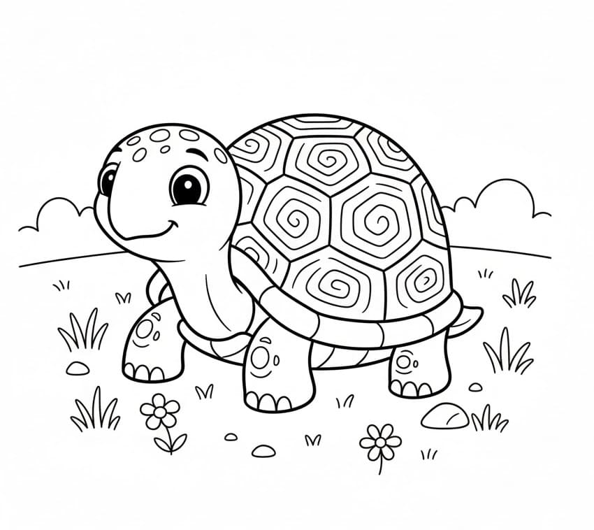 Tartarughe da colorare