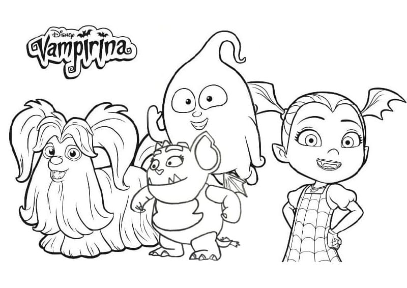 Vampirina Carina da colorare