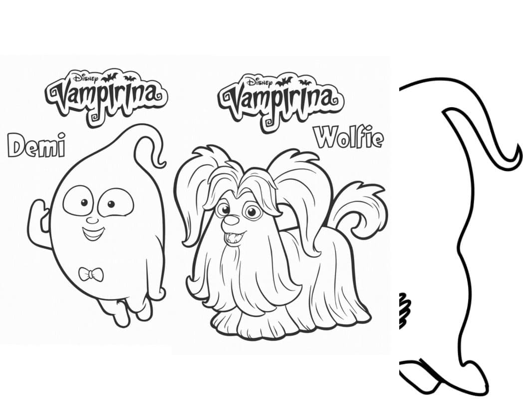 Vampirina Cartone da colorare