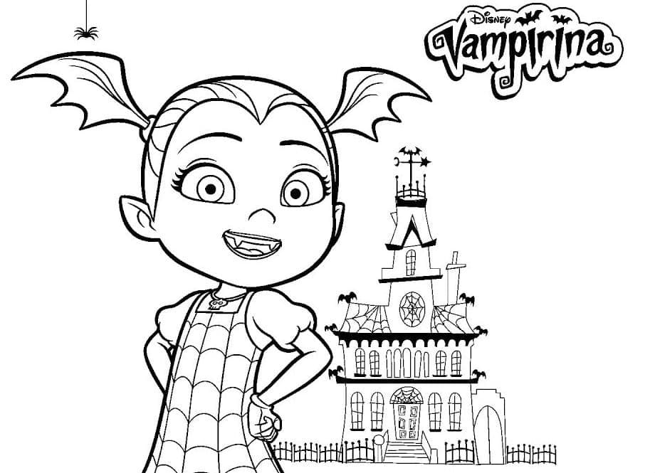 Vampirina Felice da colorare