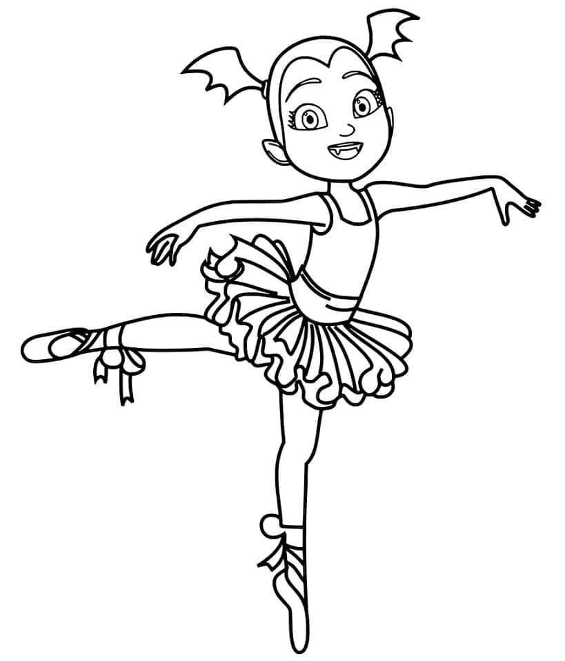 Vampirina per Bimbi di 3 Anni da colorare