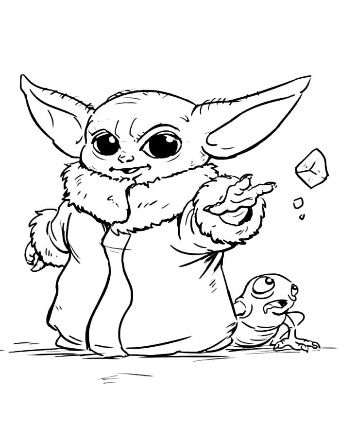 Yoda di Guerre Stellari da colorare