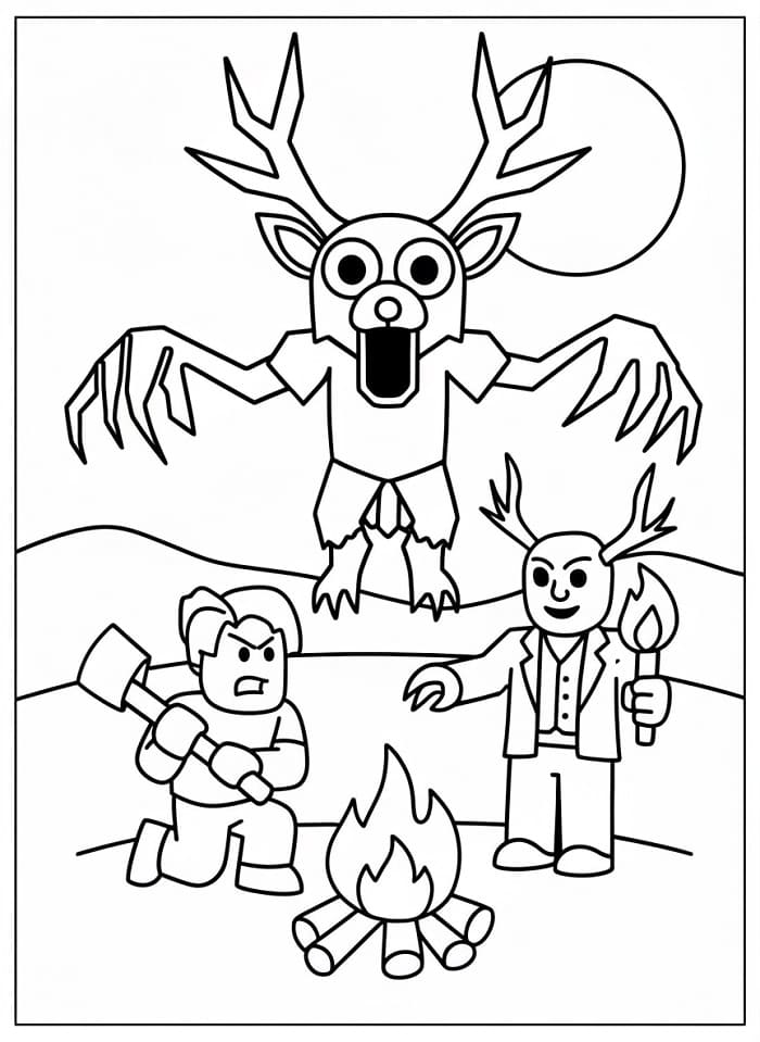 99 Notti nella Foresta (4) da colorare