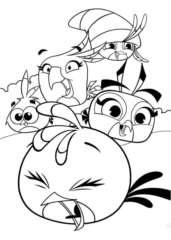 Angry Birds Comici da colorare