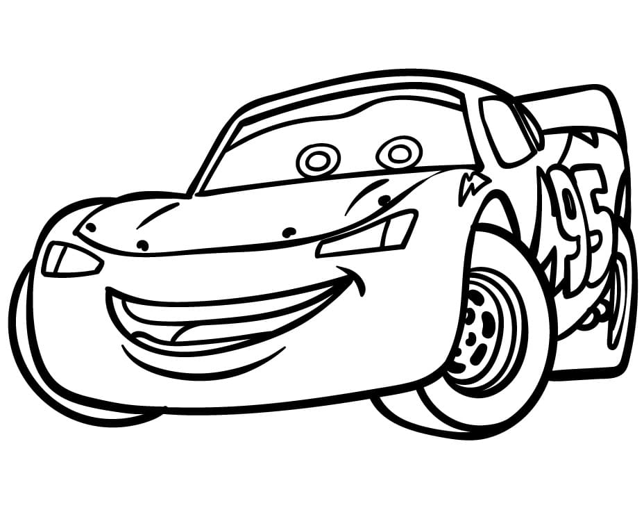 Auto Saetta McQueen da colorare