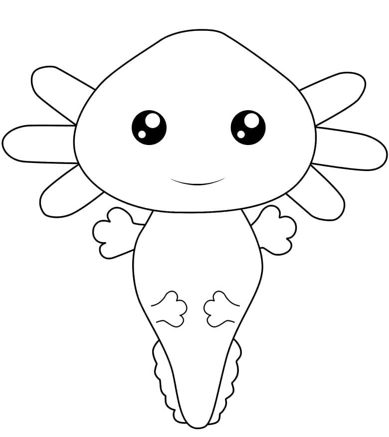 Axolotl (11) da colorare