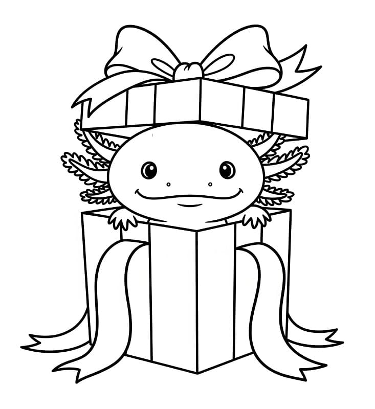 Axolotl Animato da colorare
