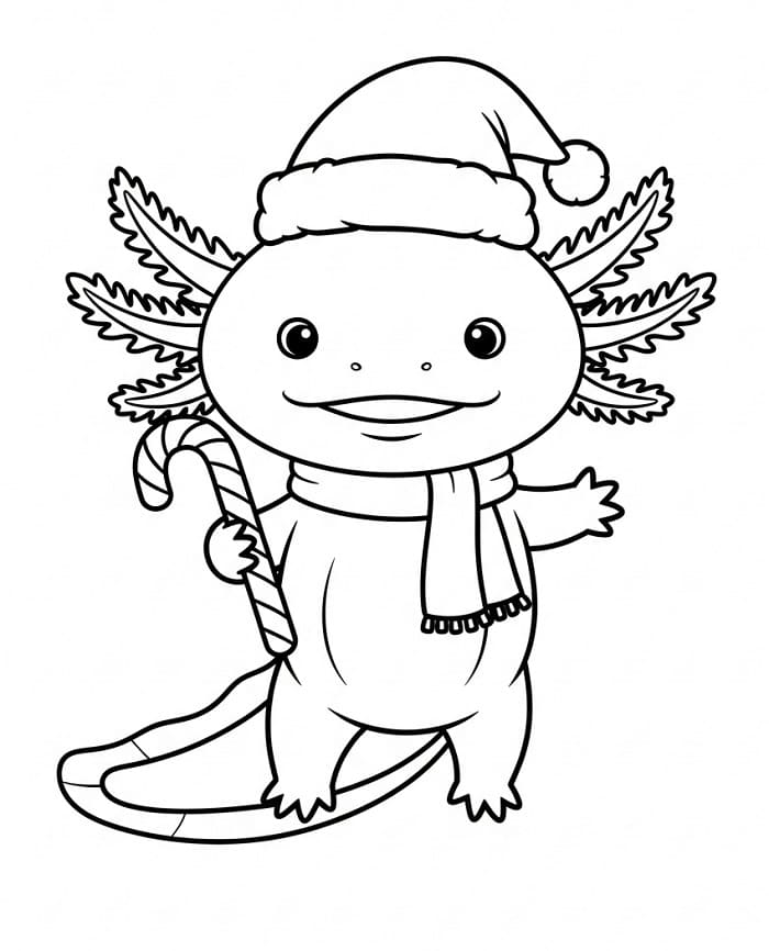 Axolotl Carino da colorare
