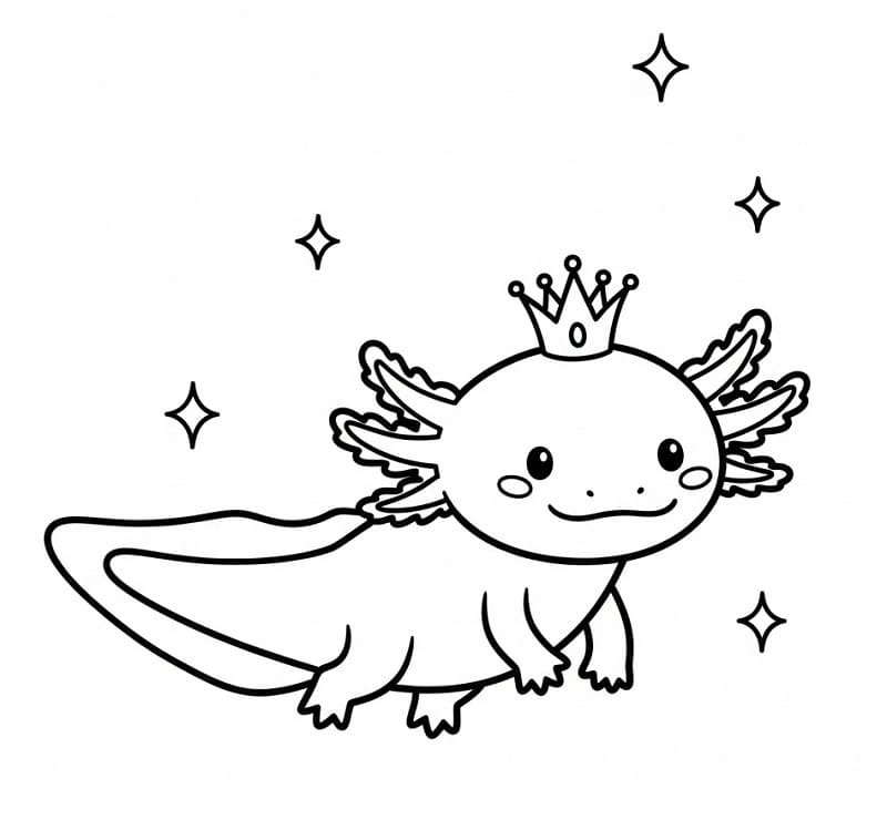 Axolotl Tenerissimo da colorare